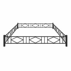 Ограда на могилу металлическая