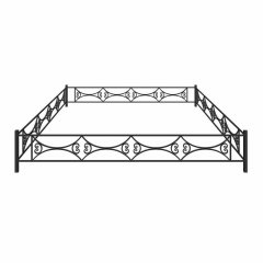 Ограда на могилу металлическая